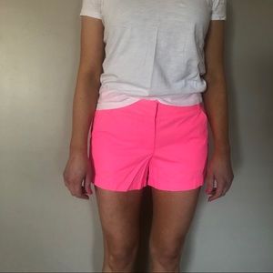 J. CREW | NWT size 2 hot pink chino shorts